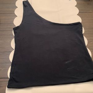 JCrew black one-shoulder tank